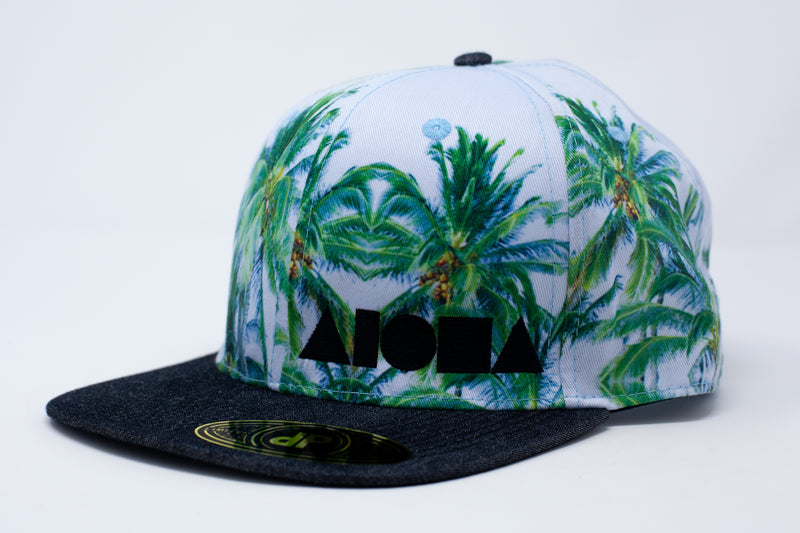 Hawaii "Tropical Print 2" Aloha Flatbill Cap