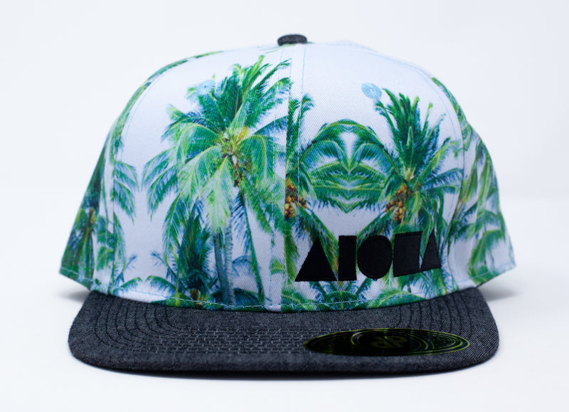 Hawaii "Tropical Print 2" Aloha Flatbill Cap